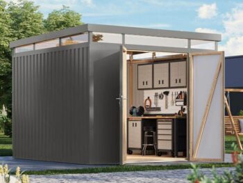 KOVINSKA VRTNA HIKA KARIBU AURUM 3.5 SIVI ALUMINIJ